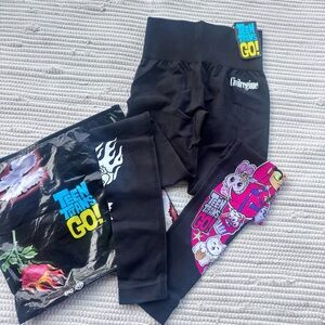 Civil Regime x Teen Titans Go Starfire Scrunch Seamless Leggings XS NWT Collab